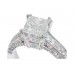 3.40 CT. TW Princess Cut Diamond Engagement Ring